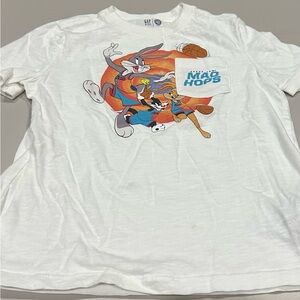 Gap Kids White Monster Jam Mad Hops Character T-Shirt.  Size Small